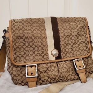 Coach Signature Crossbody Bag Brown